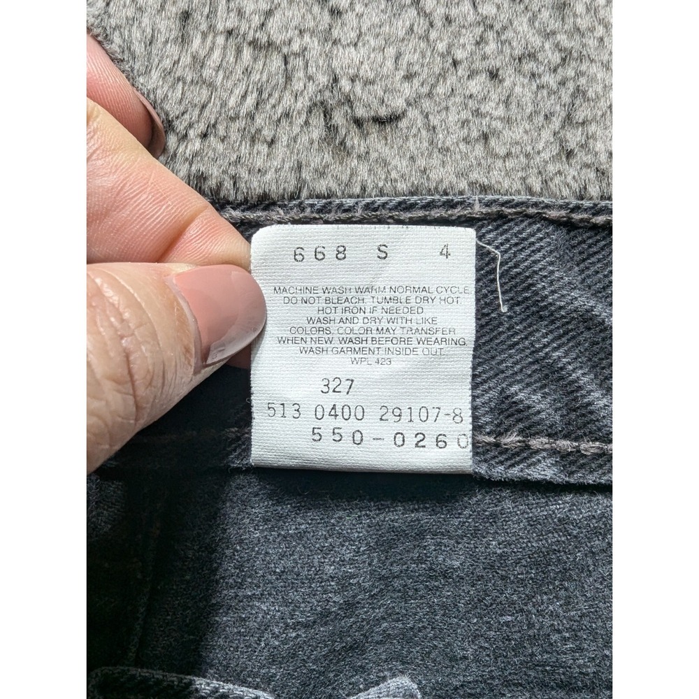 Vintage Levi's 550 Relaxed Fit Jeans Men's Size 34x36 Black Made In USA - Picture 4 of 14